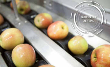 Apple grading machine processing