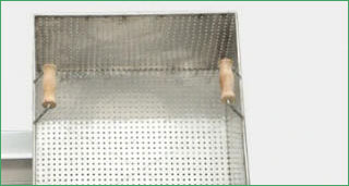 Basket for batch fryer
