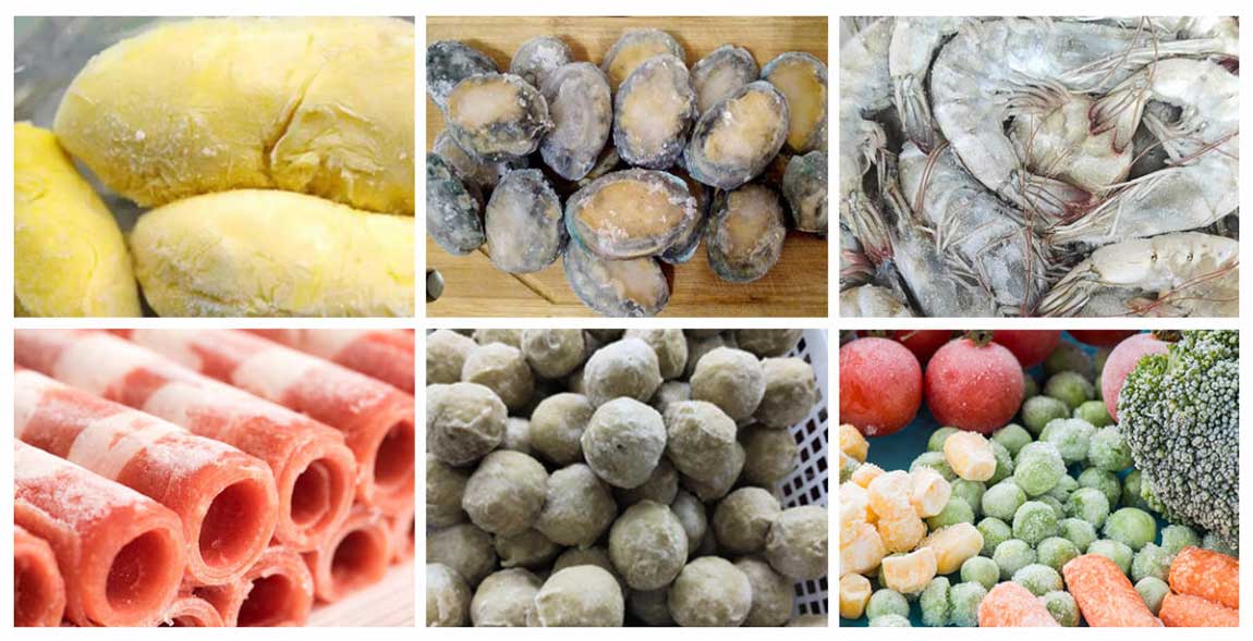 quick freezing machine freeze products