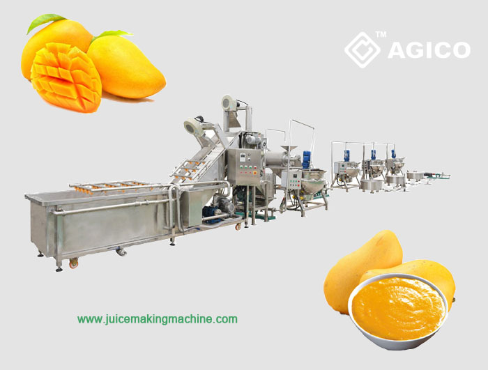 Mango pulp processing plant