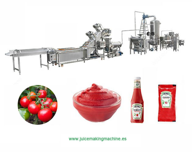 Línea de producción de pasta de tomate