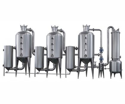 Vacuum fruit juice concentrate machine
